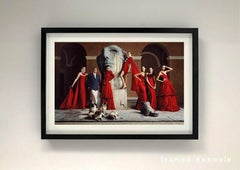 Lorenzo Agius - Valentino con modelle, fotografia, colore, servizio fotografico, 30x40 in