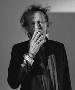 Lorenzo Agius - Keith Richard, portrait, black & white, photography, 24x20 in
