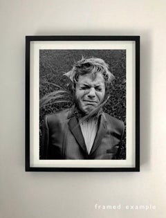 Lorenzo Agius - Eddie Izzard, british, portrait, black and white, 24x20 in.