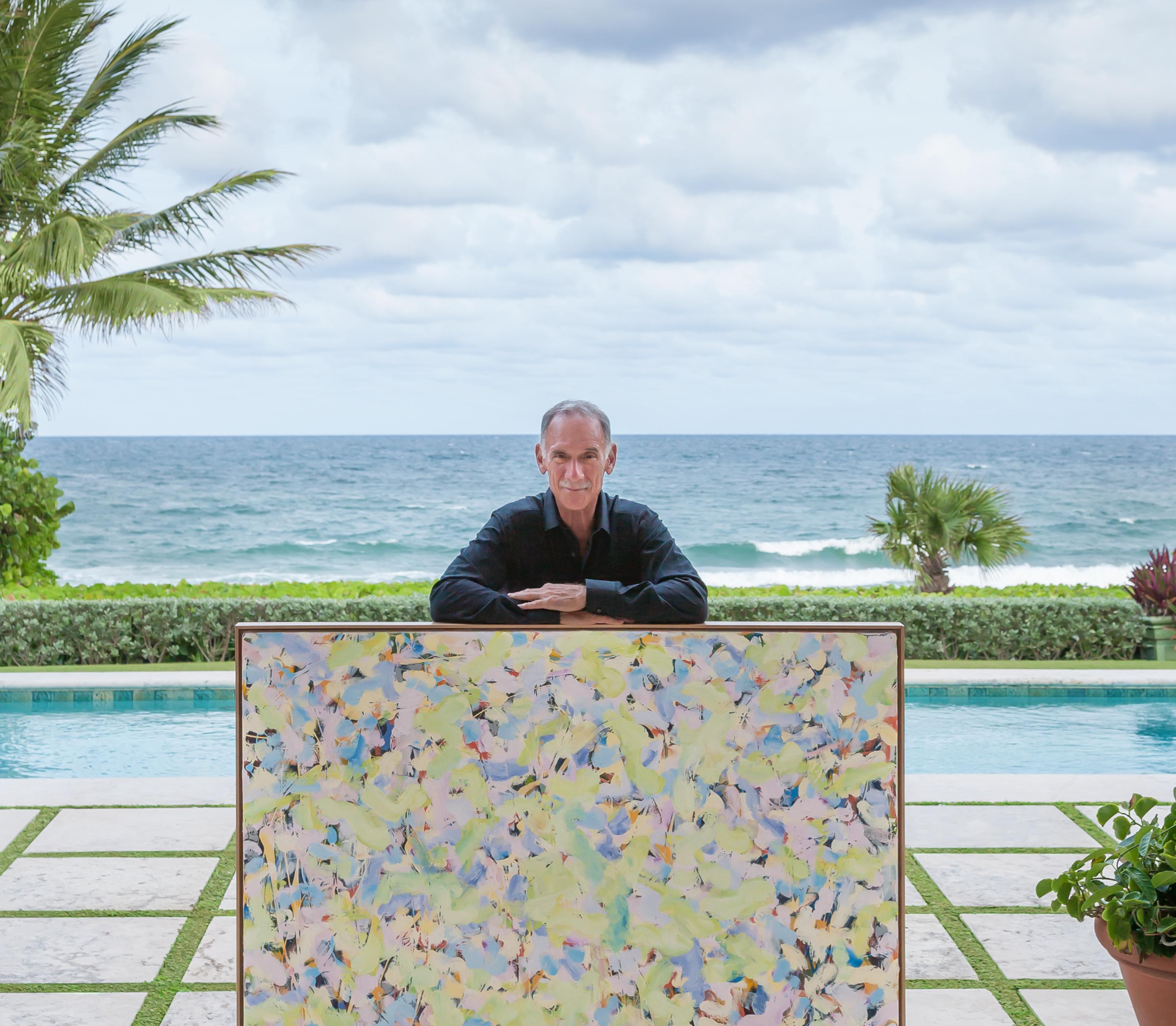 Die vielschichtigen und strukturierten Ölgemälde von Dennis Alter auf Leinwand sind reich an malerischer Aktivität. Gestische Pinselführung, kräftiges Impasto und mehrere Farbschichten verleihen jedem Werk eine Komplexität, die zu einer