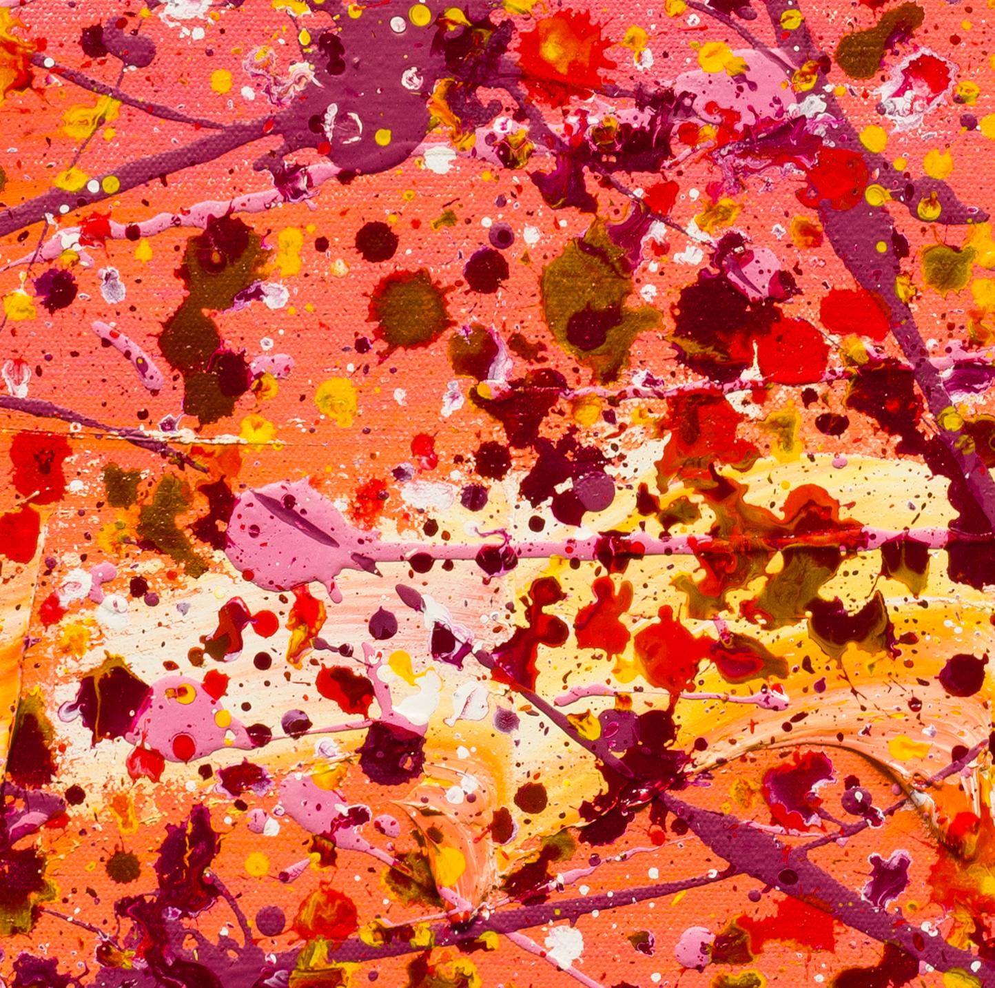 Betelgeuse: abstract expressionism drip painting in the style of Jackson Pollock - Painting by Dennis Alter