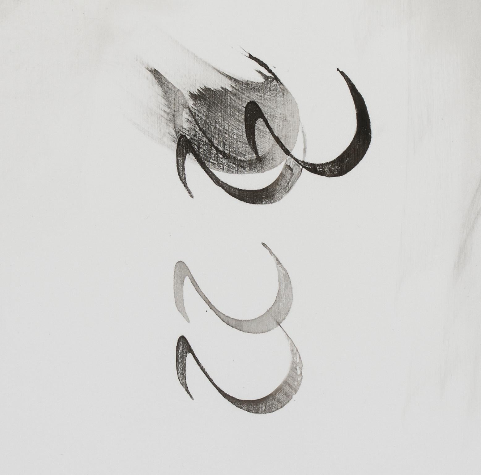 black and white calligraphy