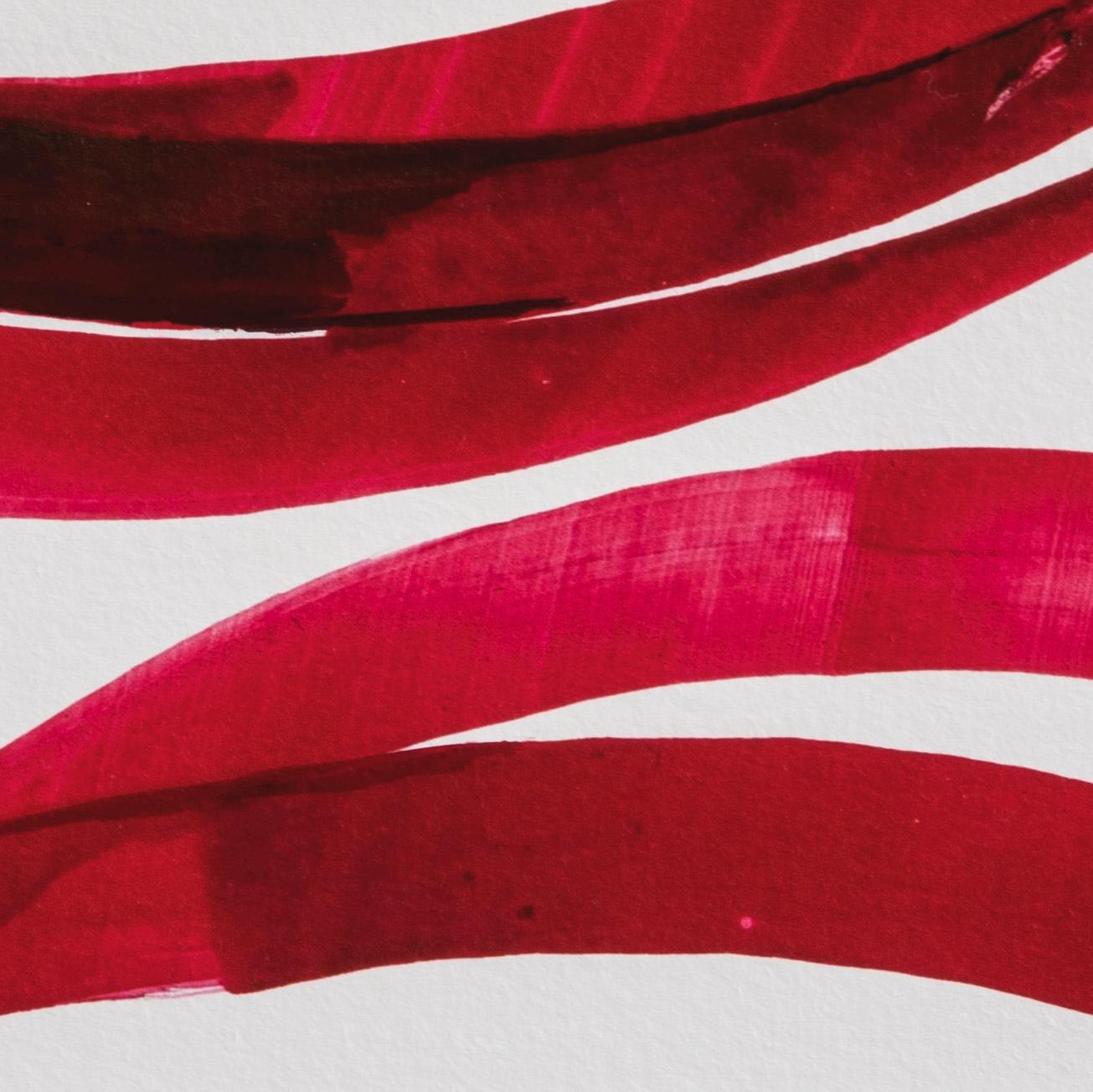 red ink painting