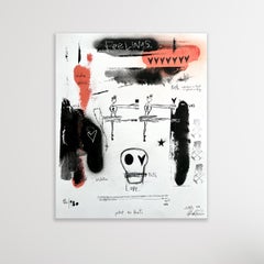 Feelings sur papier avec ballerines et texte