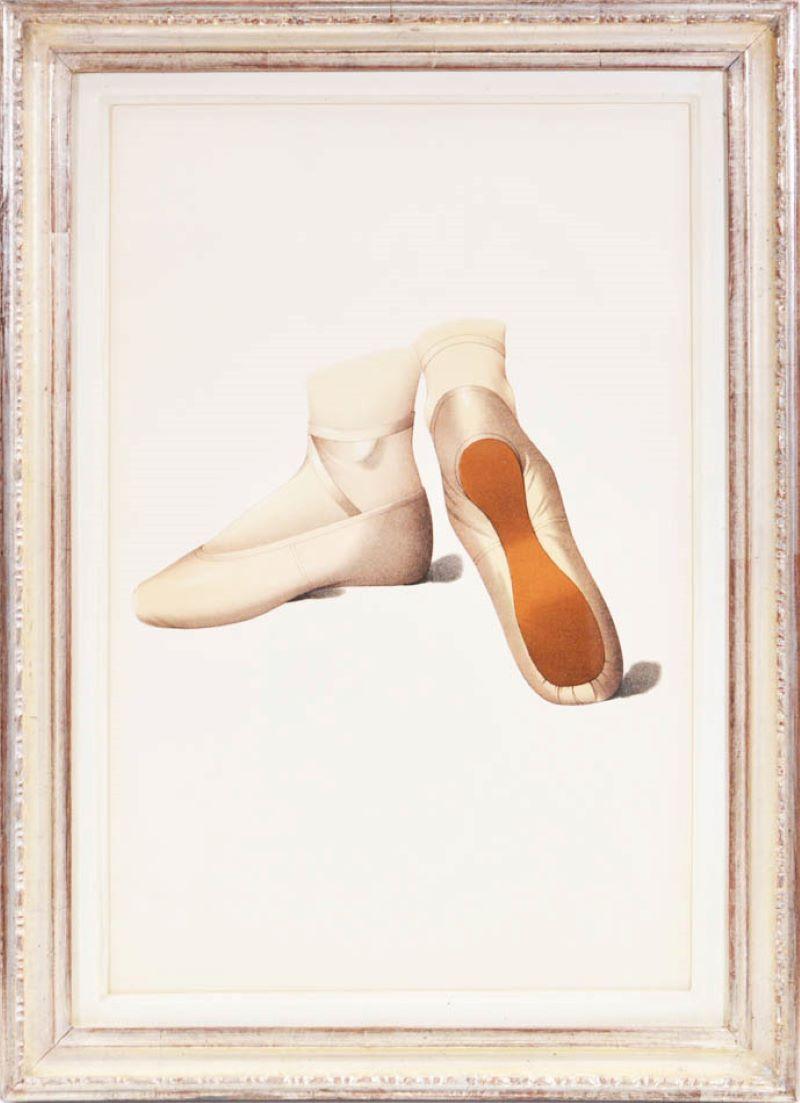 Thomas Watson Greig Still-Life Print - Illustration of Ballet Slippers
