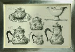 Collection of Watercolour Designs for Silverware.