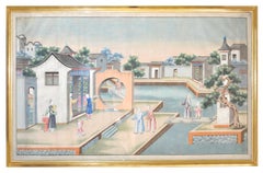 [CHINESE SCHOOL]. Two Watercolour Scenes. 