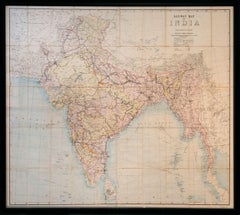 Railway Map of India.