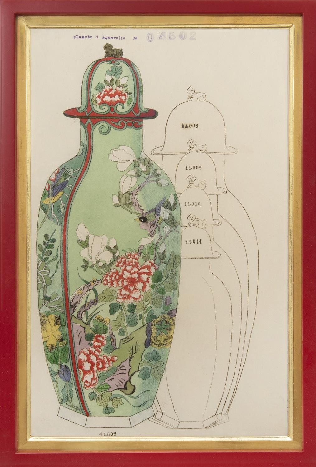 Tiffany Vase Designs - Art Deco Art by Unknown