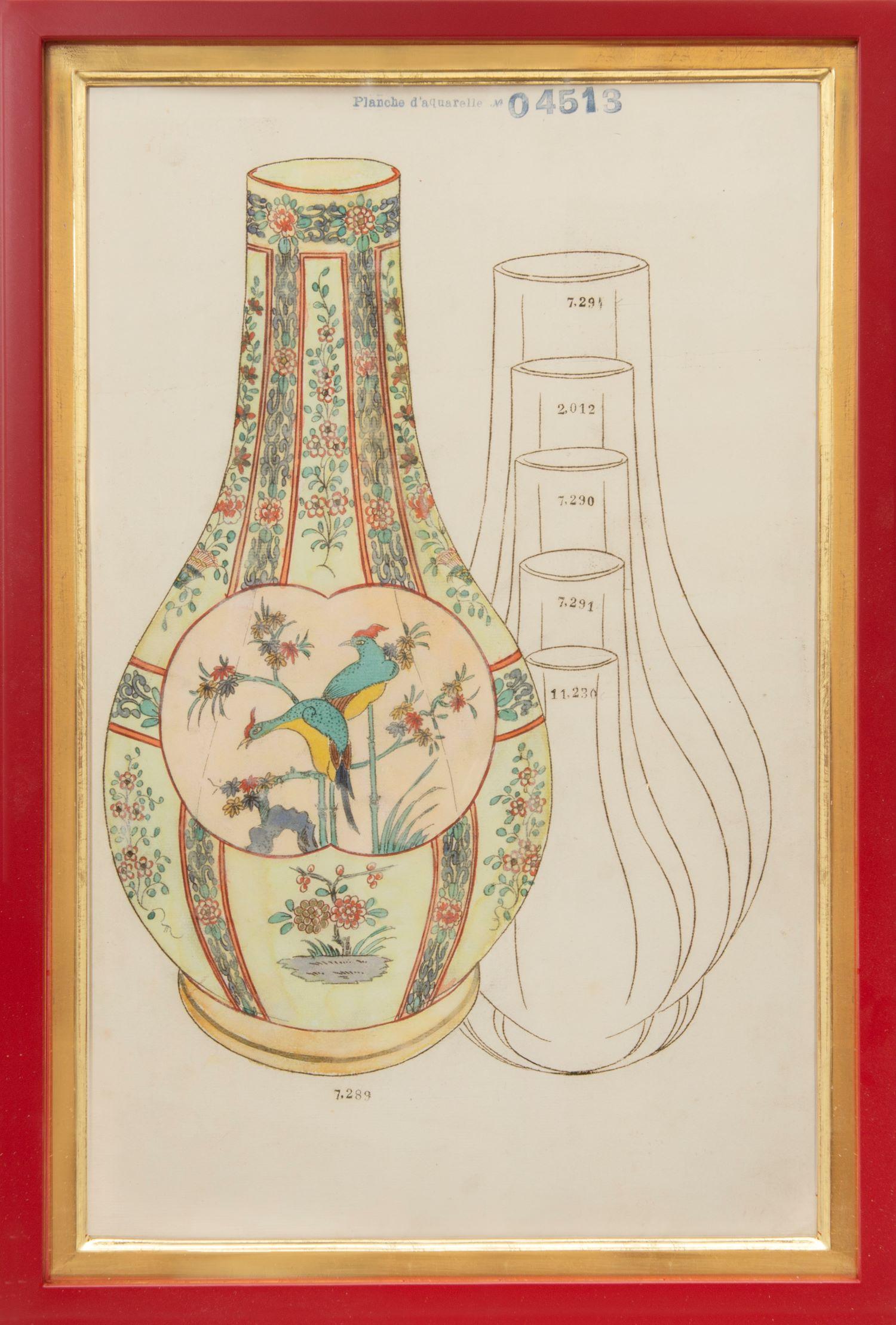 Tiffany Vase Designs - Art by Unknown