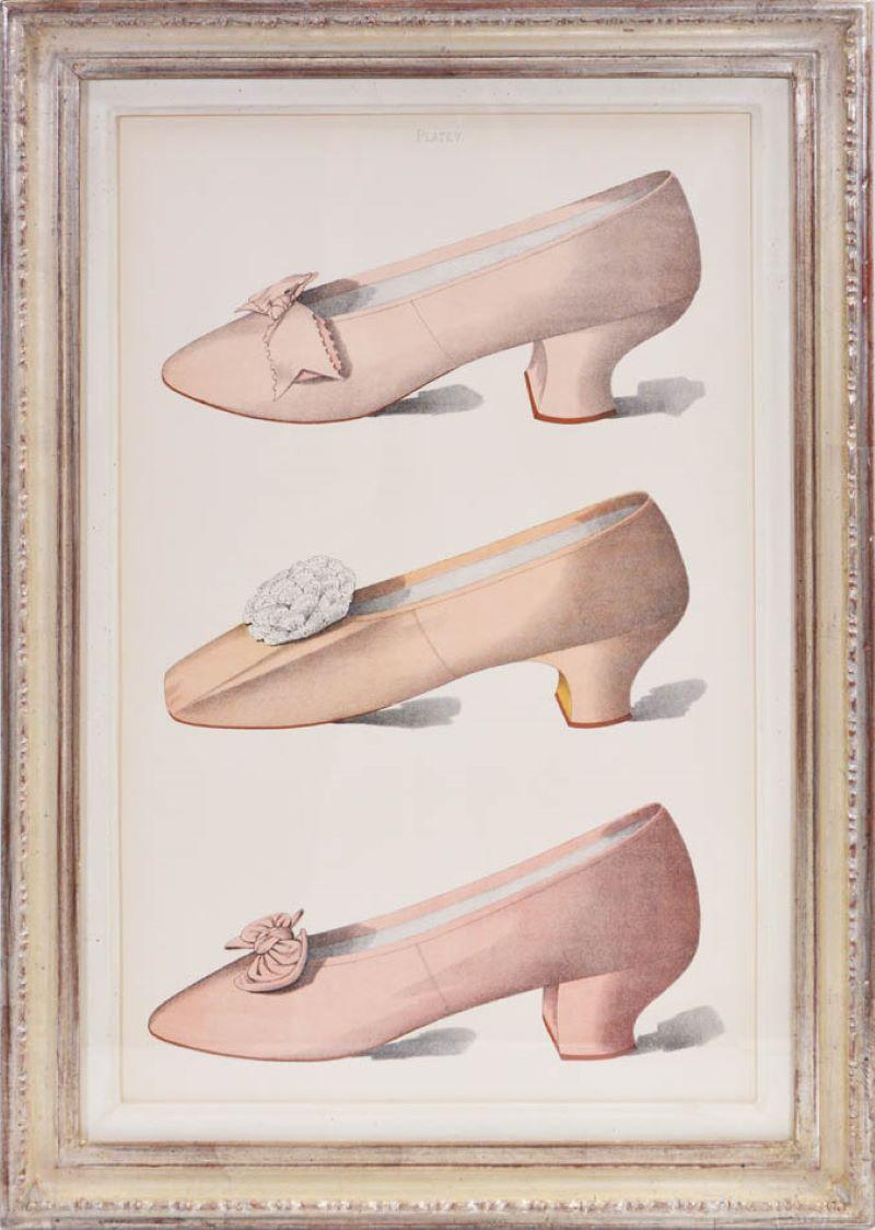 Group of Four Ladies' Dress Schuhe des neunzehnten Jahrhunderts (Naturalismus), Print, von Thomas Greig Watson