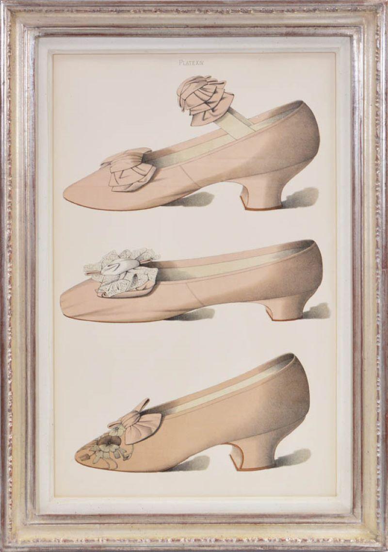 Group of Four Ladies' Dress Schuhe des neunzehnten Jahrhunderts (Braun), Still-Life Print, von Thomas Greig Watson