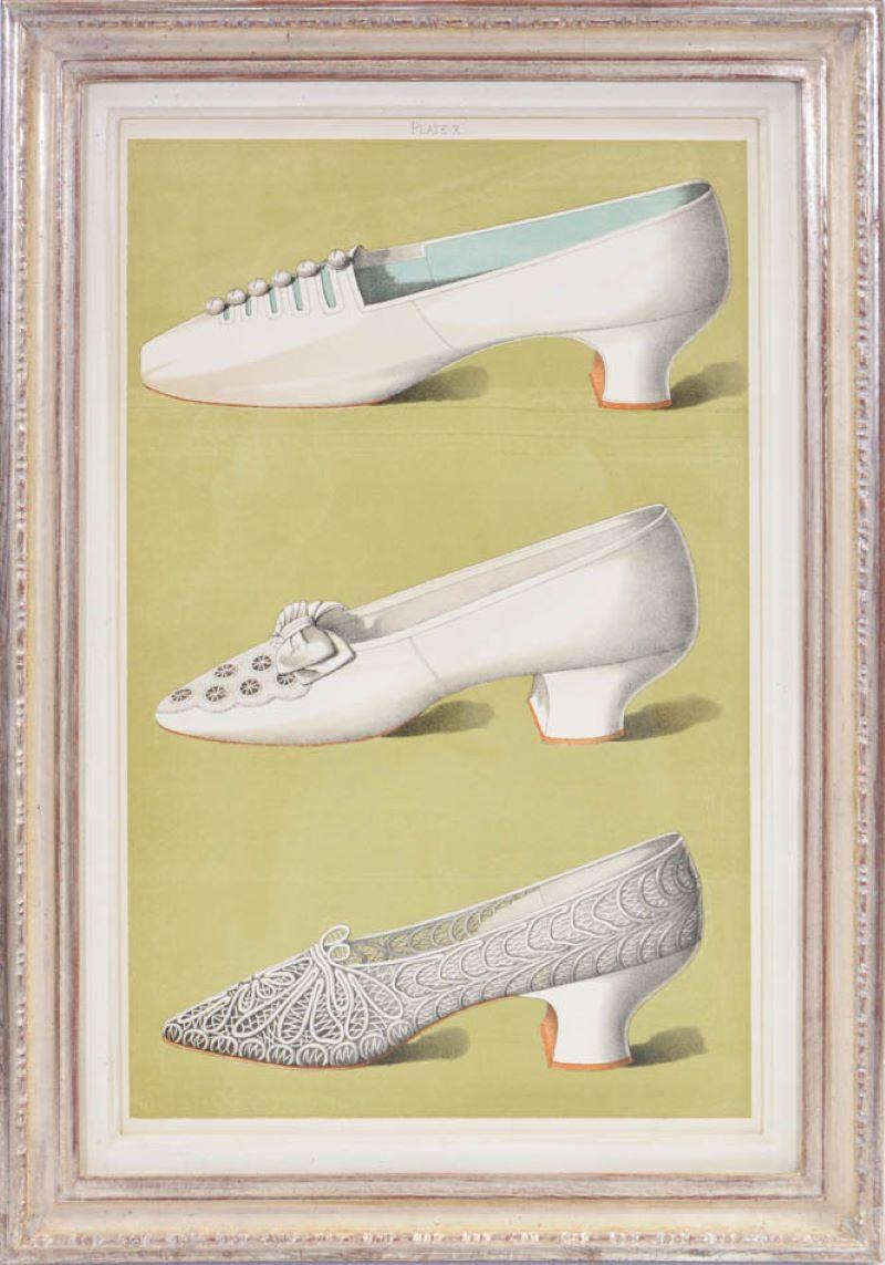 Thomas Greig Watson Still-Life Print – Group of Six Ladies' Dress Schuhe des neunzehnten Jahrhunderts