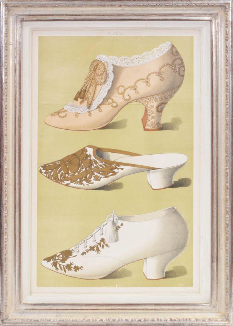 A Group of Six Ladies' Dress Shoes of the Nineteenth Century - Naturalistic Print by Thomas Greig Watson