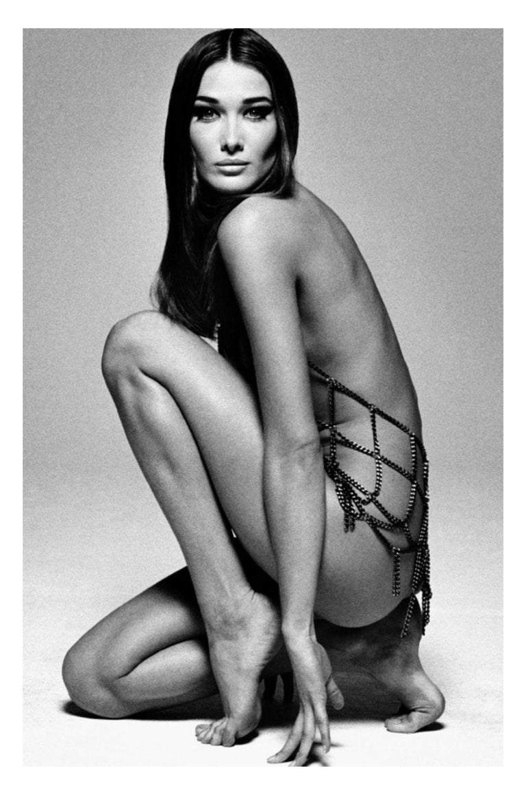 PHILIPPE ROBERT NUDE CARLA BRUNI A GENOUX HARPER BAZAAR For Sale at
