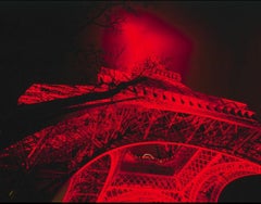 WINNIE DENKER - Tour Eiffel rouge à nœud clair 