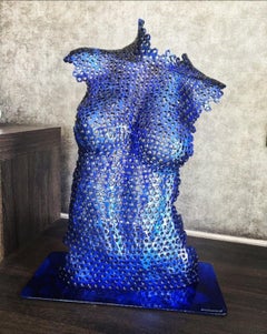 VYKI - Klein Blue Mademoiselle Steel Sculpture