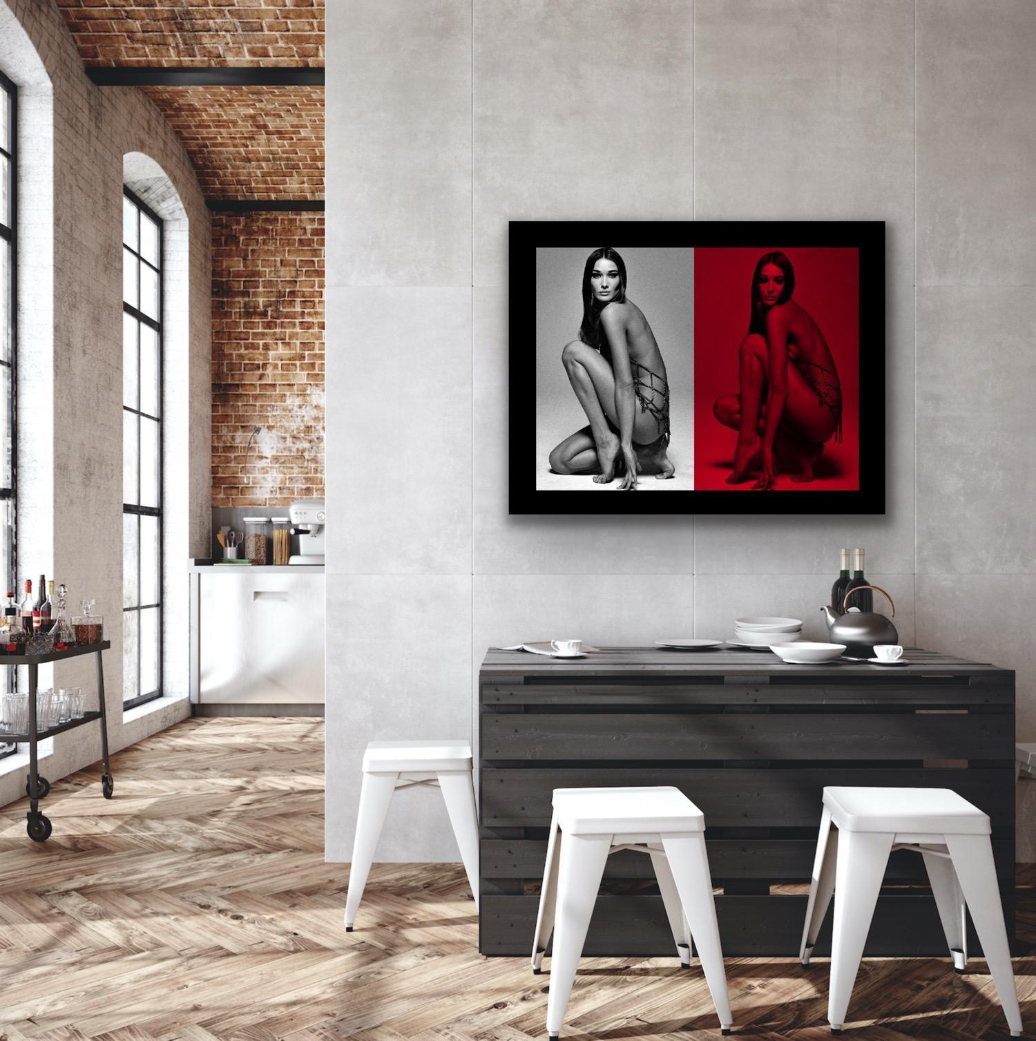 Robert Phillips - Carla Bruni nuda - Harper's Bazaar 1992 - Photograph di PHILLIPE ROBERT 
