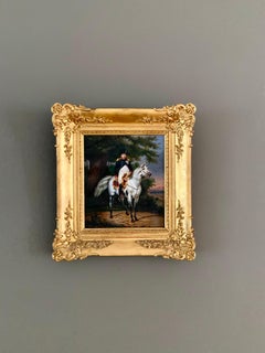 Napoleon Bonaparte on his horse - French school 19th century