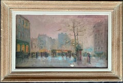 19th century French impressionistic Parisian cityscape