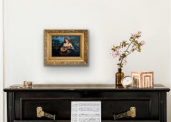 Nu dans un paysage - Art impressionniste Peinture à l'huile néerlandaise du 19e siècle - Musique