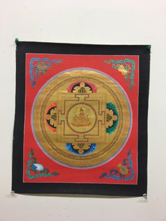 Gold Bajra Mandala Thangka