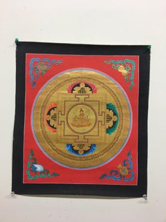 Vintage Gold Bajra Mandala Thangka 