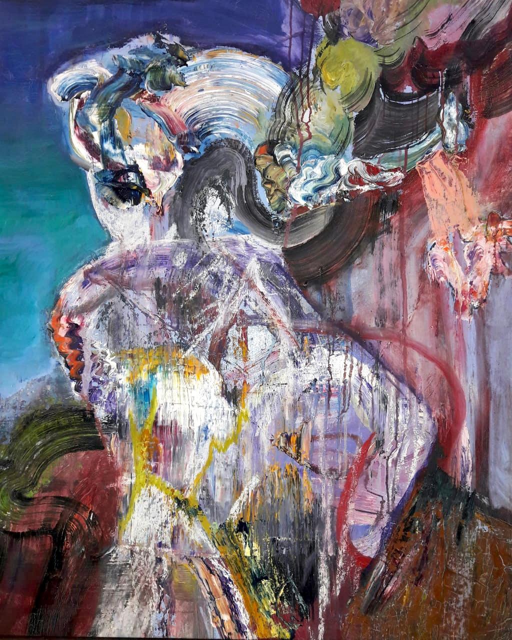 Juan Becú Still-Life Painting - “Sin Título”, Canvas