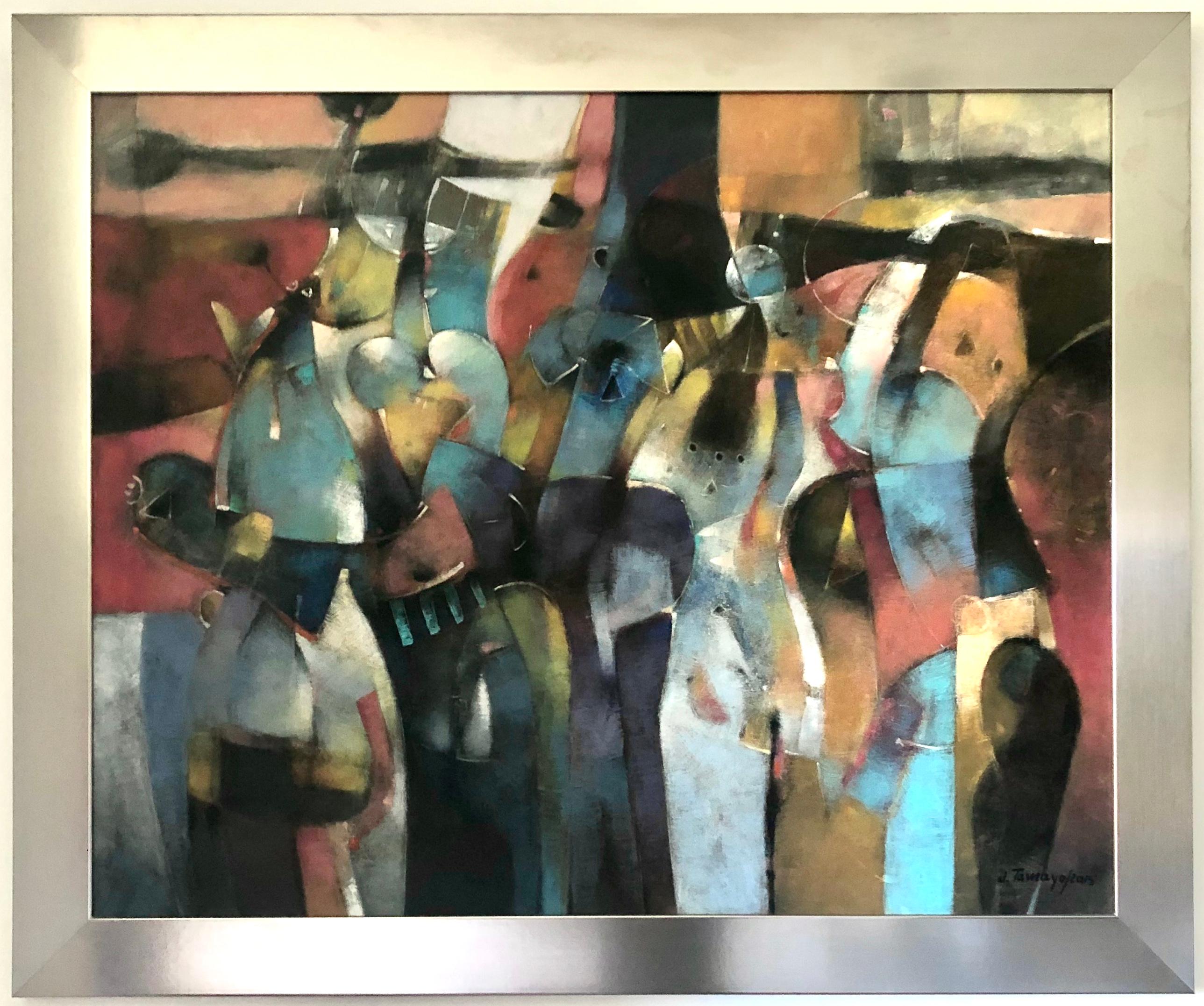 Síntesis, Canvas, Acrylic Paint  - Abstract Painting by Jorge Tamayo Cabrera