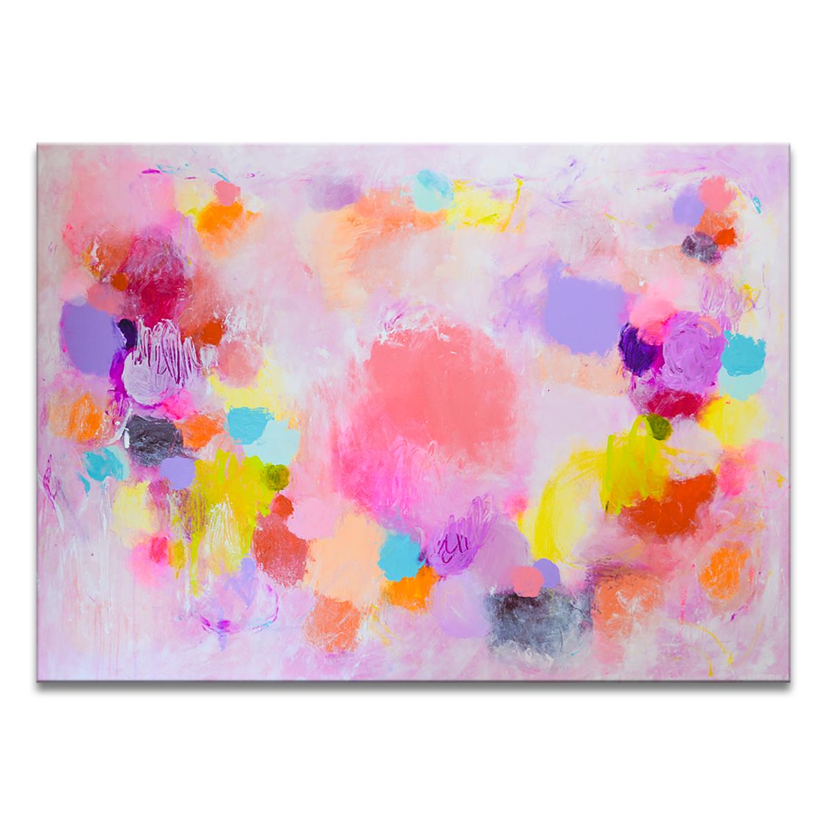 Samerra 'Caught In A Daydream' Wrapped Canvas Original Abstract Painting by Samerra For Sale