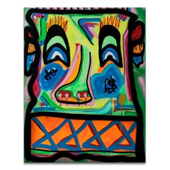 'Untitled III' Wrapped Canvas Original Street Art Painting by Big Bear