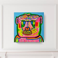 'Untitled VI' Wrapped Canvas Original Eccentric Street Art Painting by Big Bear