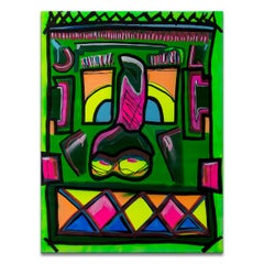 'Untitled XI' Wrapped Canvas Original Street Art Painting by Big Bear