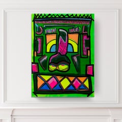 'Untitled XI' Wrapped Canvas Original Street Art Painting by Big Bear