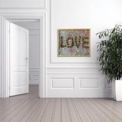 'Love 1.1' Framed Canvas Original Pop Art by PositivityAry
