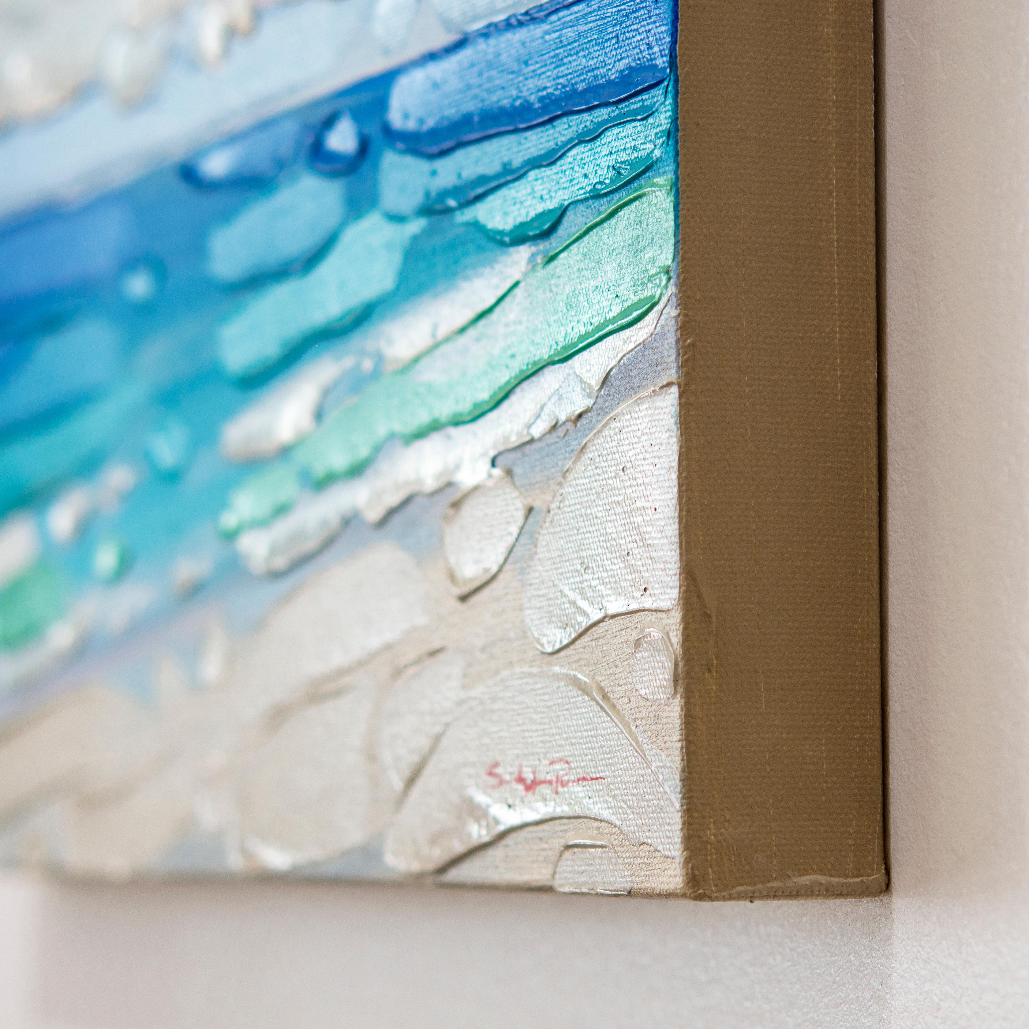 'Reflections IV' Wrapped Canvas Original Coastal Painting by Sarah LaPierre 3
