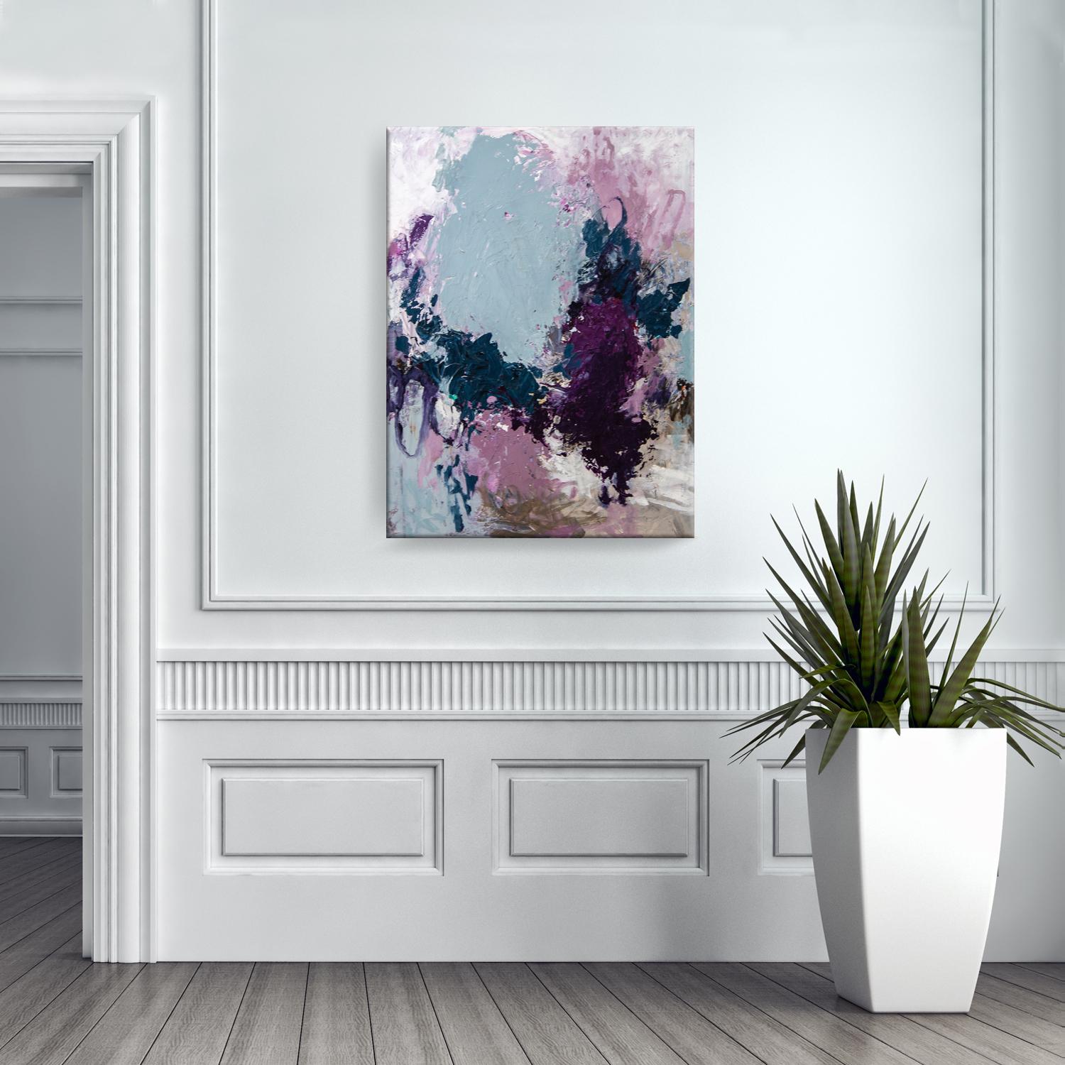 'Vineyard Vibe' Wrapped Canvas Original Abstract Painting by Tammy Staab 1