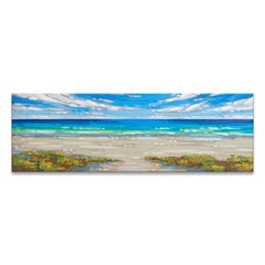 'Ocean View' Wrapped Canvas Original Coastal Painting by Sarah LaPierre