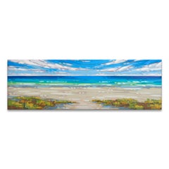 'Ocean View' Wrapped Canvas Original Coastal Painting by Sarah LaPierre