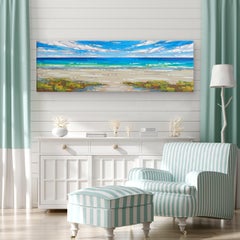 'Ocean View' Wrapped Canvas Original Coastal Painting by Sarah LaPierre