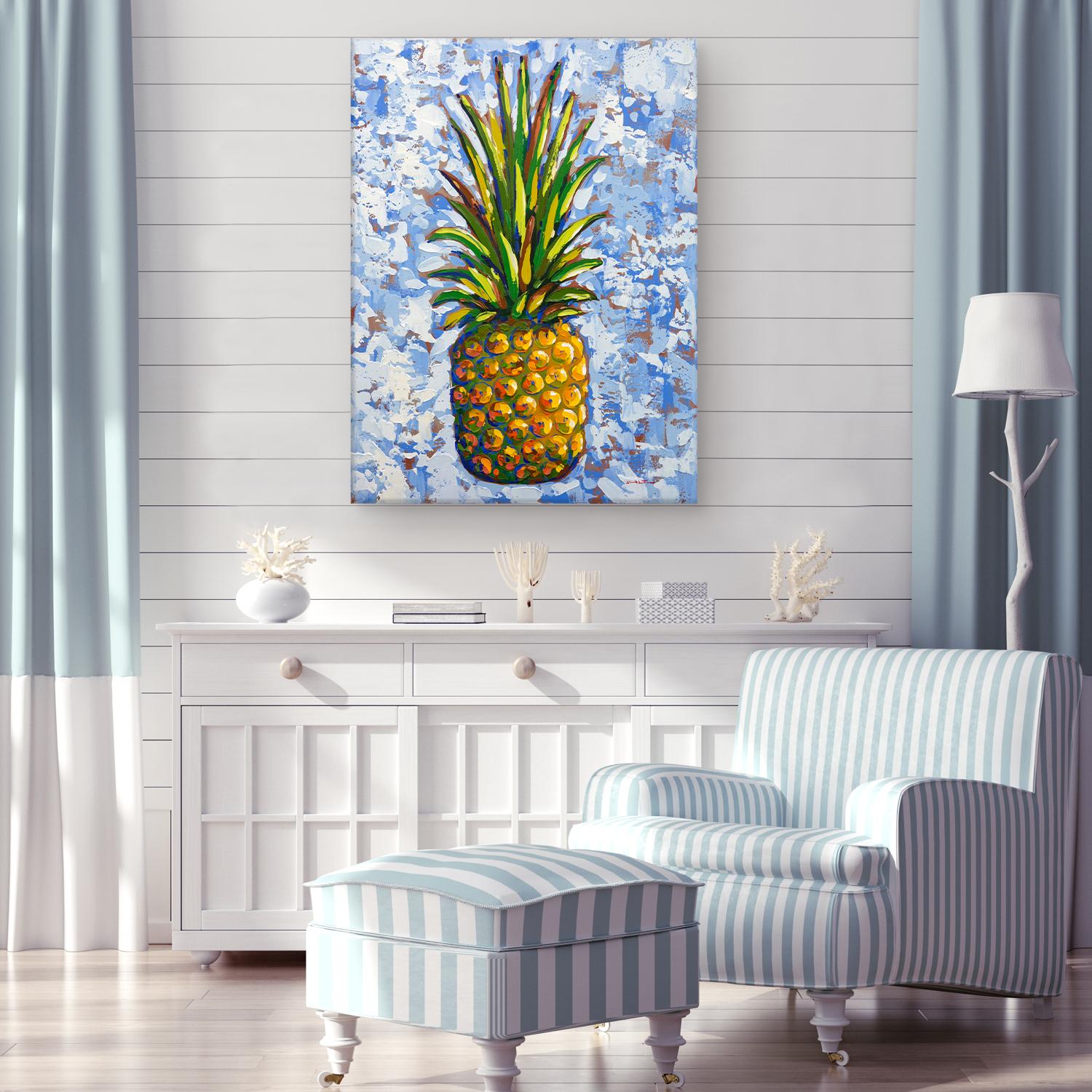 pineapple acrylic painting