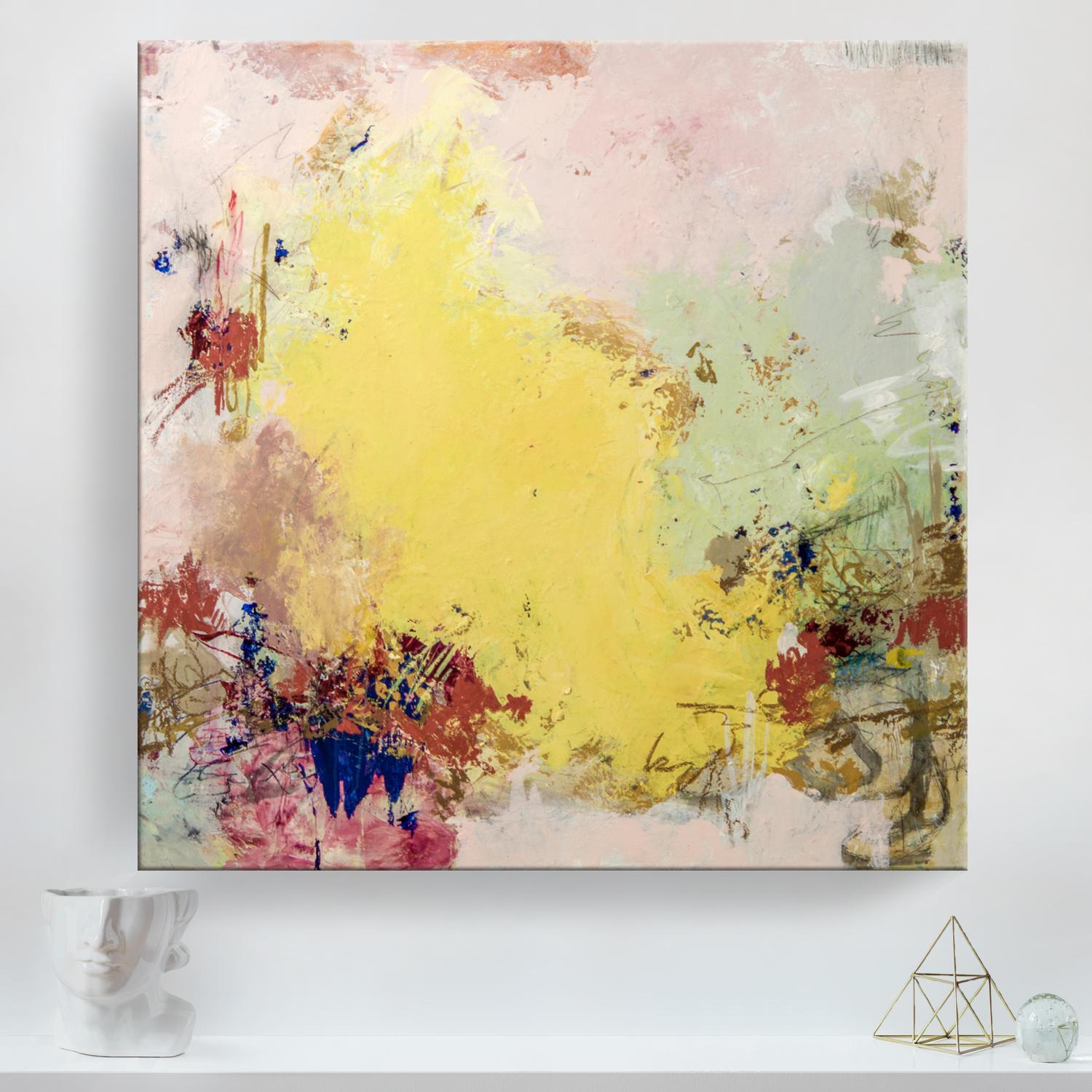'Summer View' Wrapped Canvas Original Abstract Painting by Tammy Keller  1