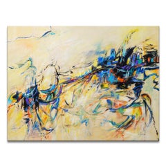 'Sip of Light' Original Wrapped Canvas Abstract Painting by Karen H. Salup