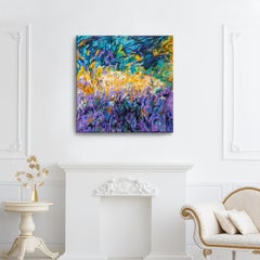 'Ode to Joan Mitchell' Original Canvas Abstract Painting by Karen H. Salup