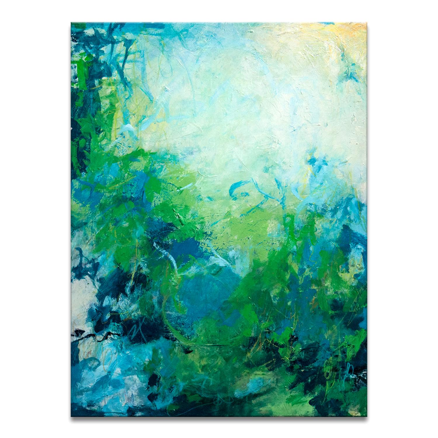 Tammy Staab 'Caribbean Time' Wrapped Canvas Original Abstract