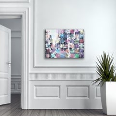 'Diamond Balls' Mixed Media Pop Art Canvas by PositivityAry