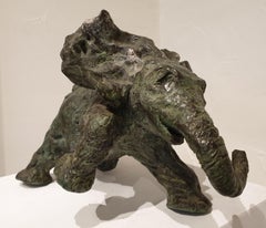
Wind in his Ears
, a unique sculpture of an African Elephant, Patinated Bronze.
