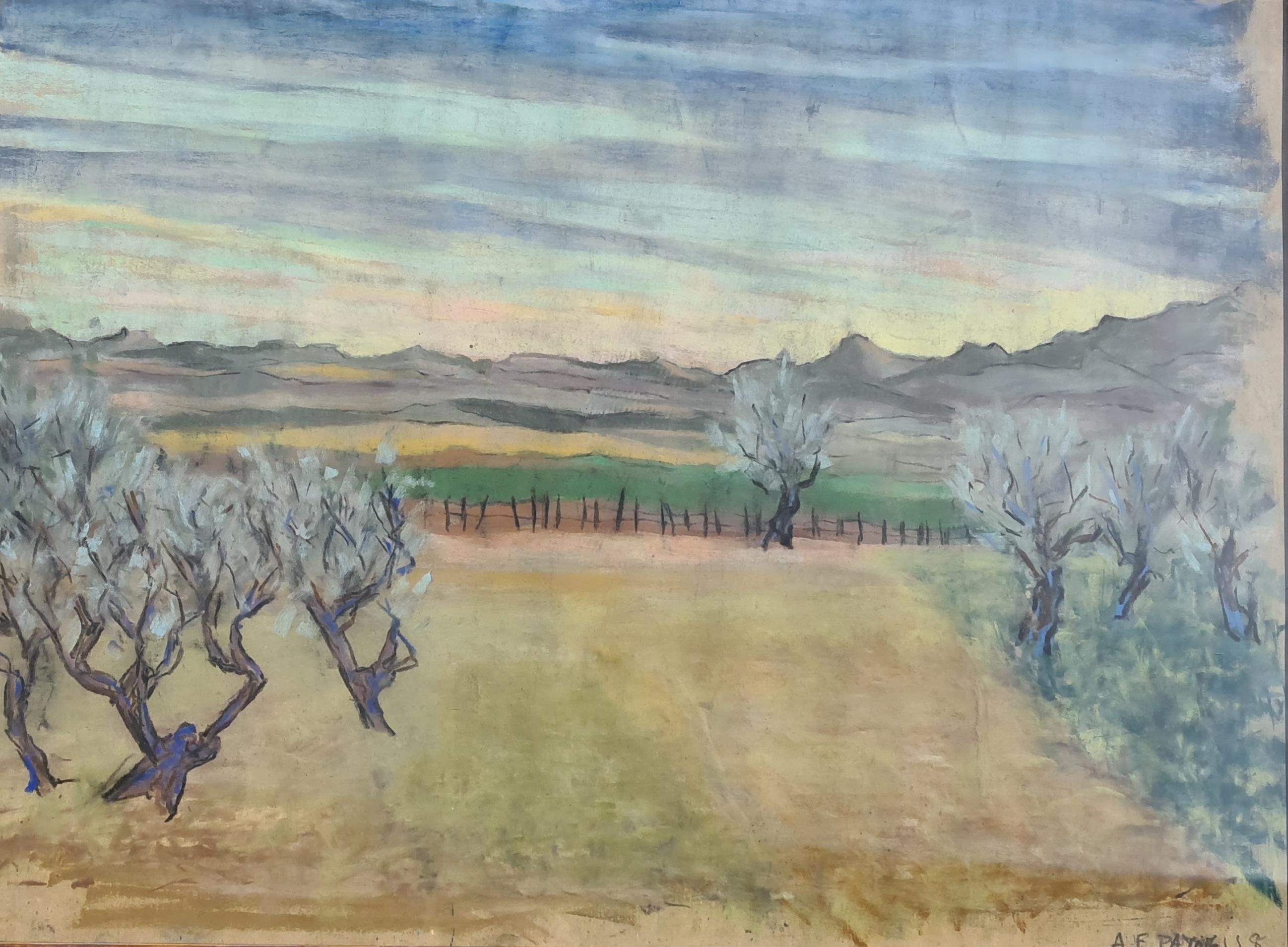 Pair of watercolours. Possibly Views From The Santa Fe Railroad For Sale 1