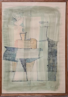 Tablescape With Green Cloth, 1955