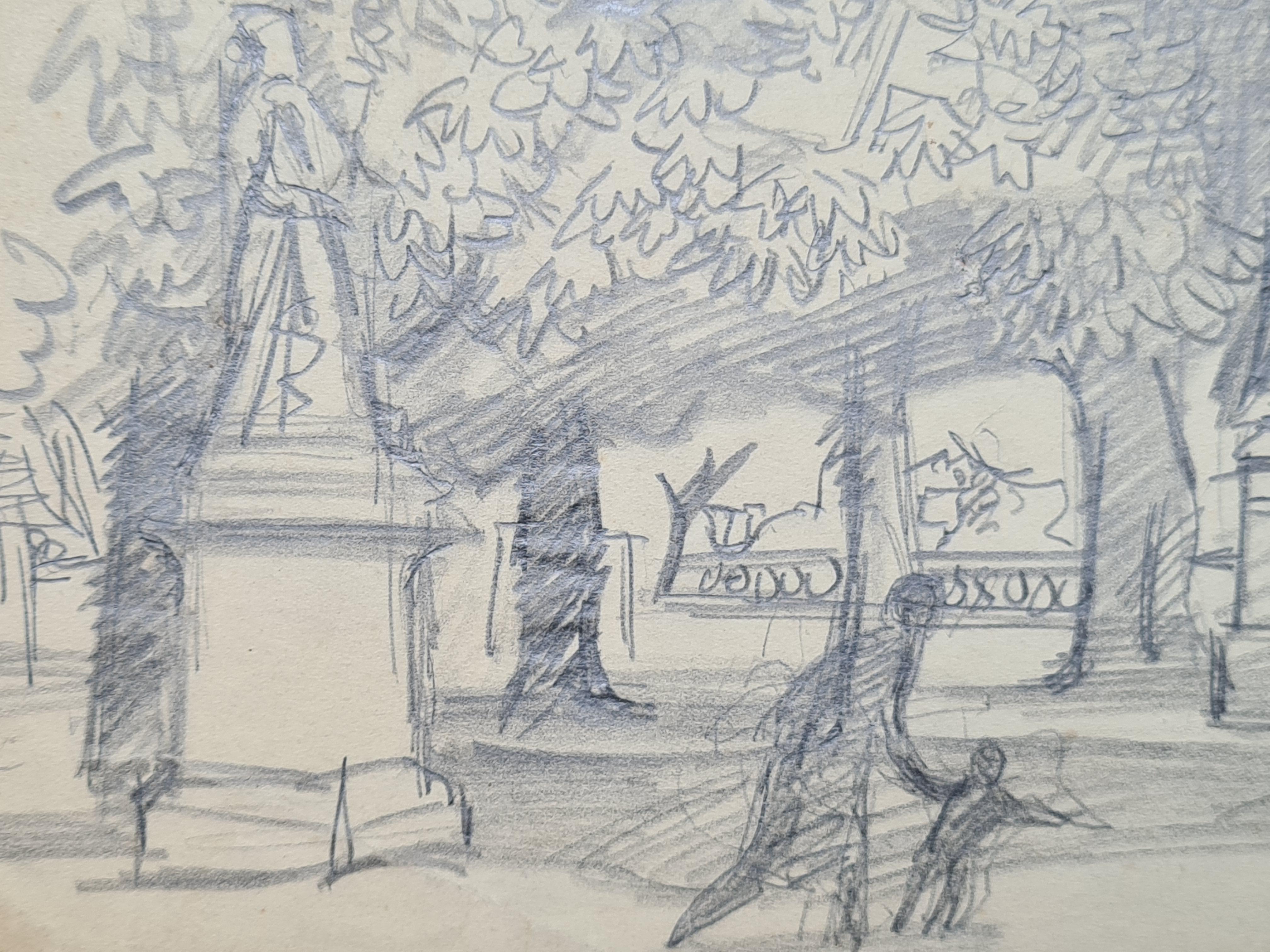 Jardín del Luxemburgo - Art Realista de Willem Anthonie Oepts